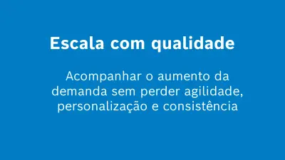Escala com qualidade